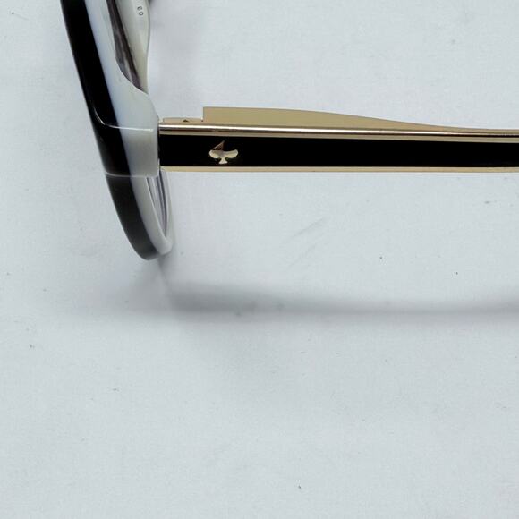 Kate Spade Eyeglasses Case Cream Black Eyeglasses Frames Caylen SOT 135 - Picture 9 of 16